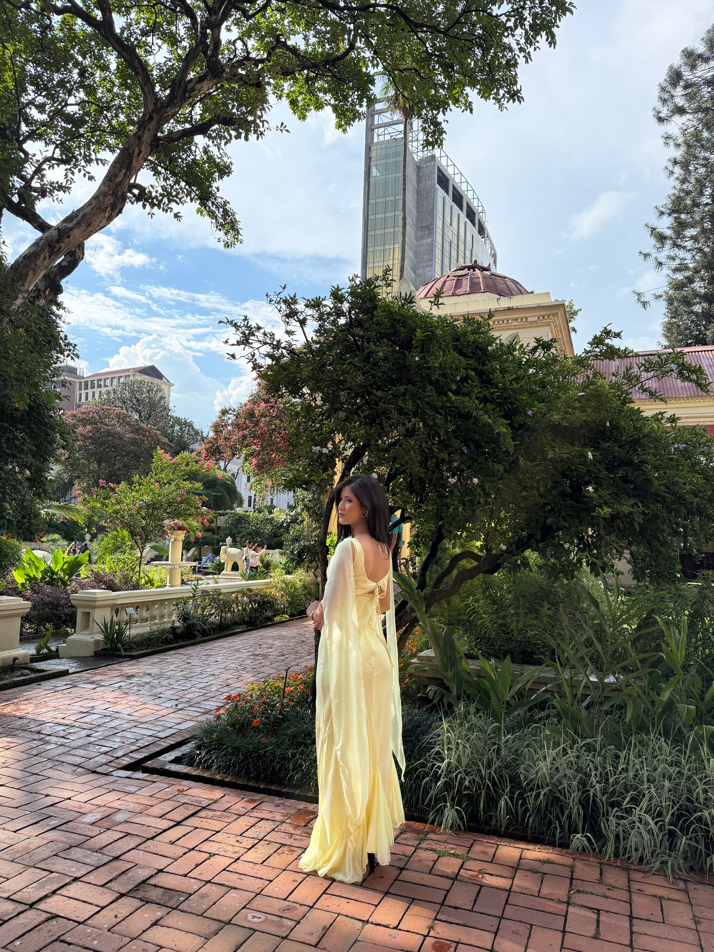 yellow 90s diva Dress